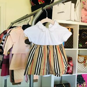 Burberry newborn baby girl dress